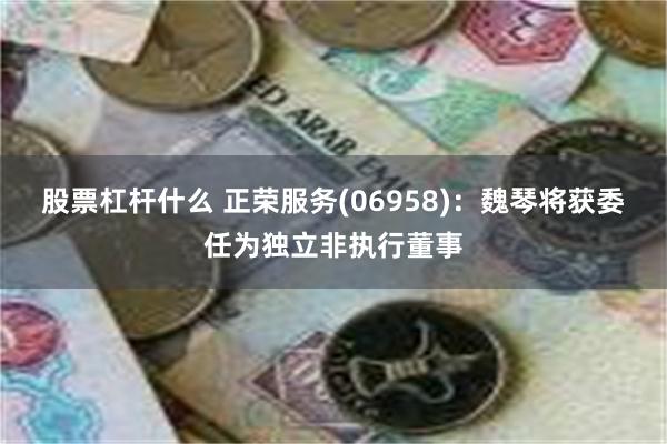 股票杠杆什么 正荣服务(06958)：魏琴将获委任为独立非执行董事