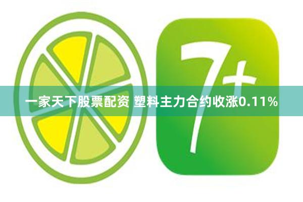 一家天下股票配资 塑料主力合约收涨0.11%